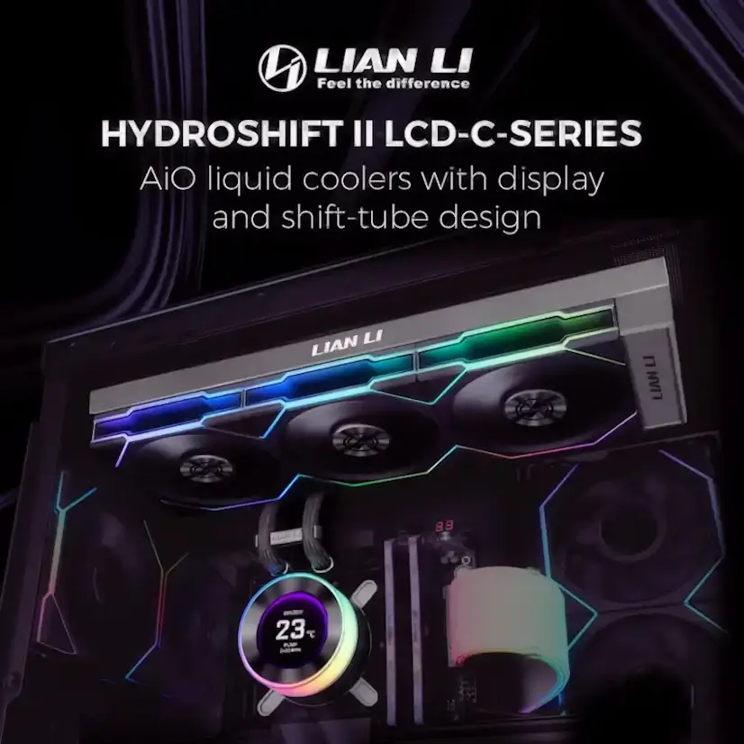 Montaje Refrigeración Líquida LIAN LI Hydroshift II LCD Gaming PC Canillejas
